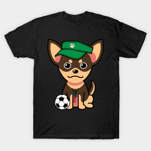 Funny small dog is a soccer coach T-Shirt